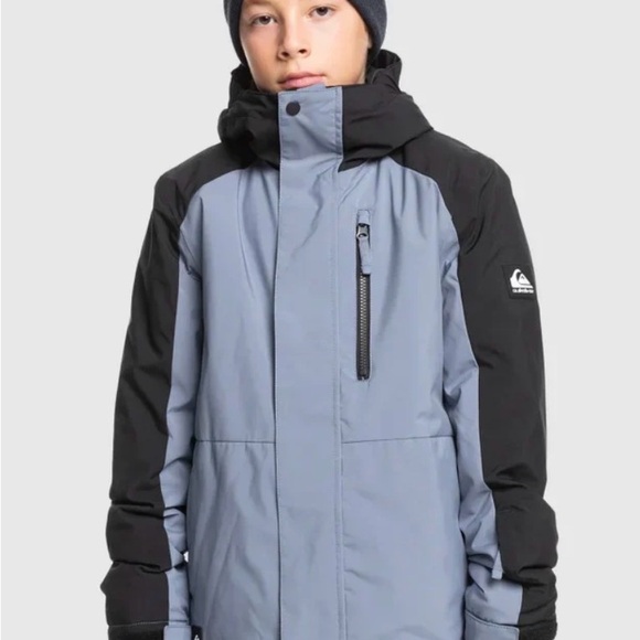 Quiksilver Mission Block Kids' Puffer Jacket for snowboard or ski - Picture 1 of 4